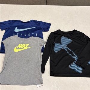 Nike and Under Armour bundle of toddler boys tshirts 3T